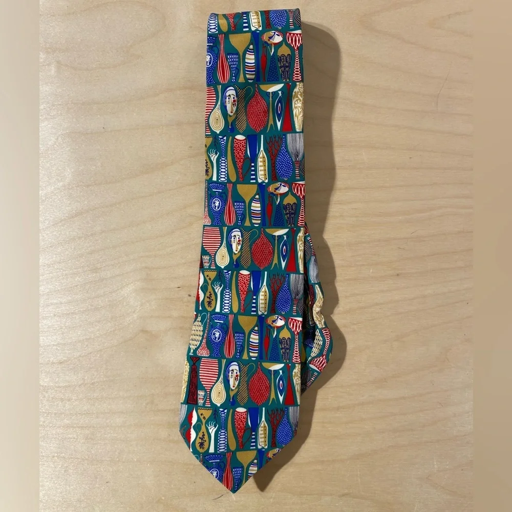 Charleston Tie Rack Colorful Patterned Men's Tie Made in Italy (OM)